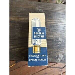 Vintage General Electric Precision Lamp For Optical Devices 300W/120V Bulb